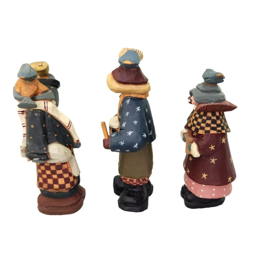 Williraye‎ Studio A Christmas Carol Folk Art Primitive 5 Pc Set WW2031 Vtg READ